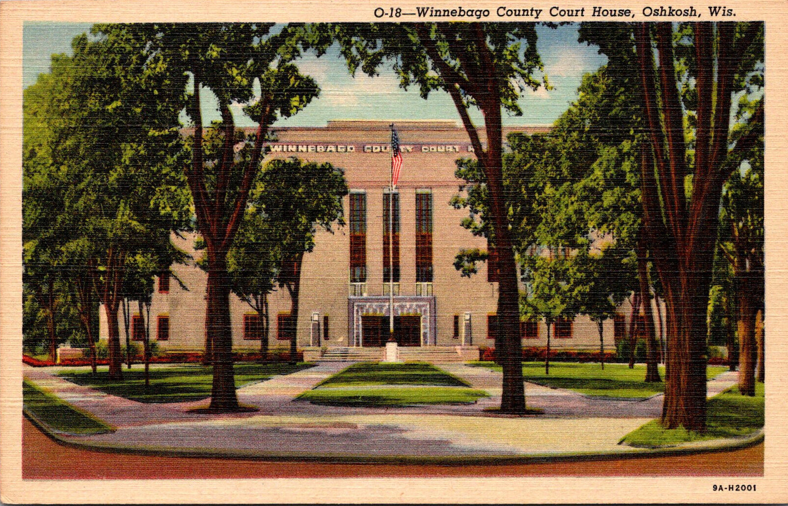 Vintage Winnebago County Court House, Oshkosh